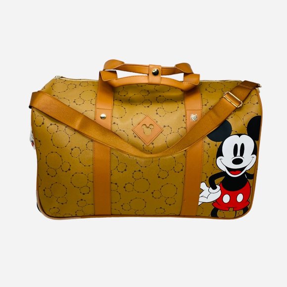 Disney Mickey Mouse Bioworld Duffel Bag - Travel Bag Carry on w/ Wheels NWT - Picture 5 of 13